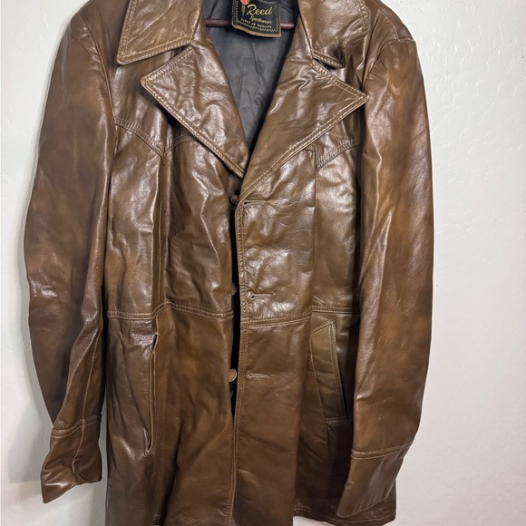 Reed Men's Vintage Leather Coat - Picture 1 of 2